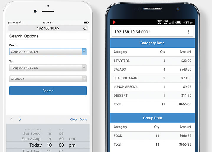 ScalePOS iPhone Report